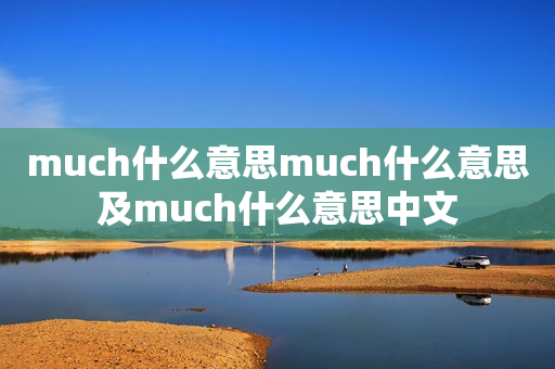 much什么意思much什么意思及much什么意思中文